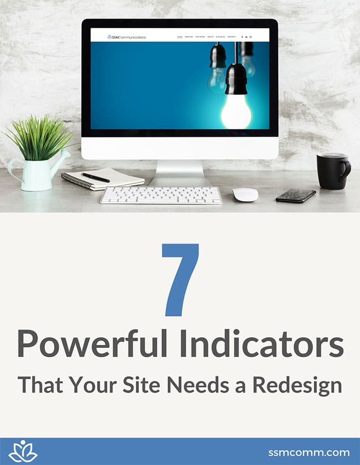 SSMCommunications: 7 Powerful Indicators That Your Site Needs a Redesign PDF Cover