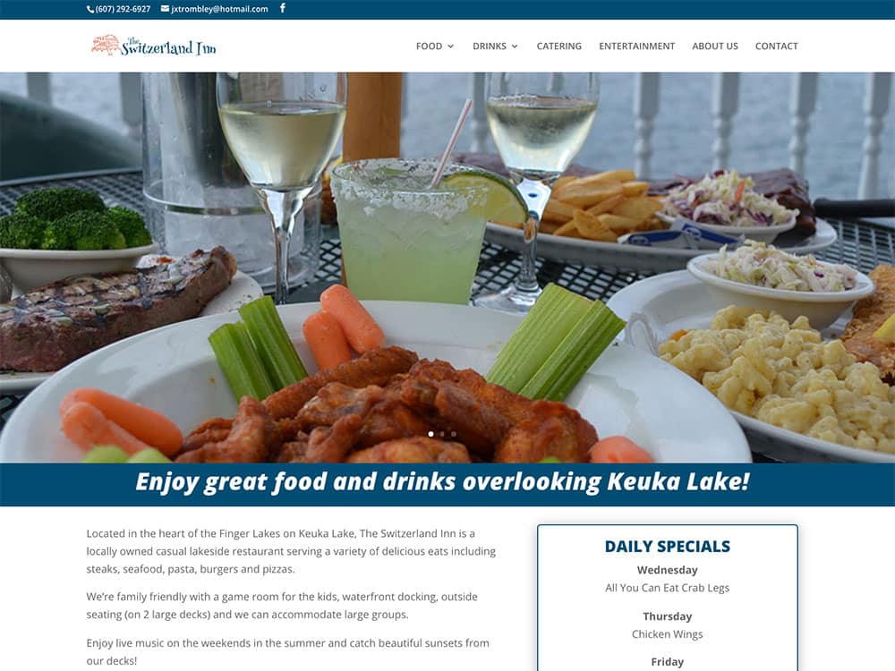 SSMCommunications Sample of Our Work: The Switz (Snapshot of Home Page)